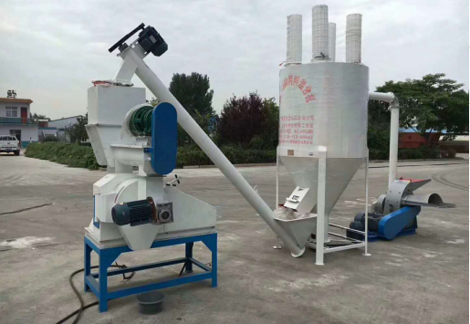 安裝完成的250草粉顆粒機(jī)組參考示例 安裝(zhuāng)完成的250草粉顆粒(lì)機組參考示例